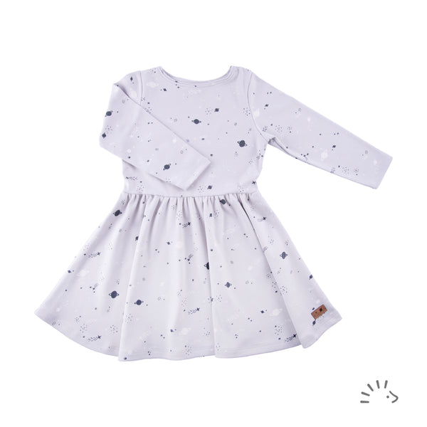 Popolini | Long-Sleeved Dress | Planets