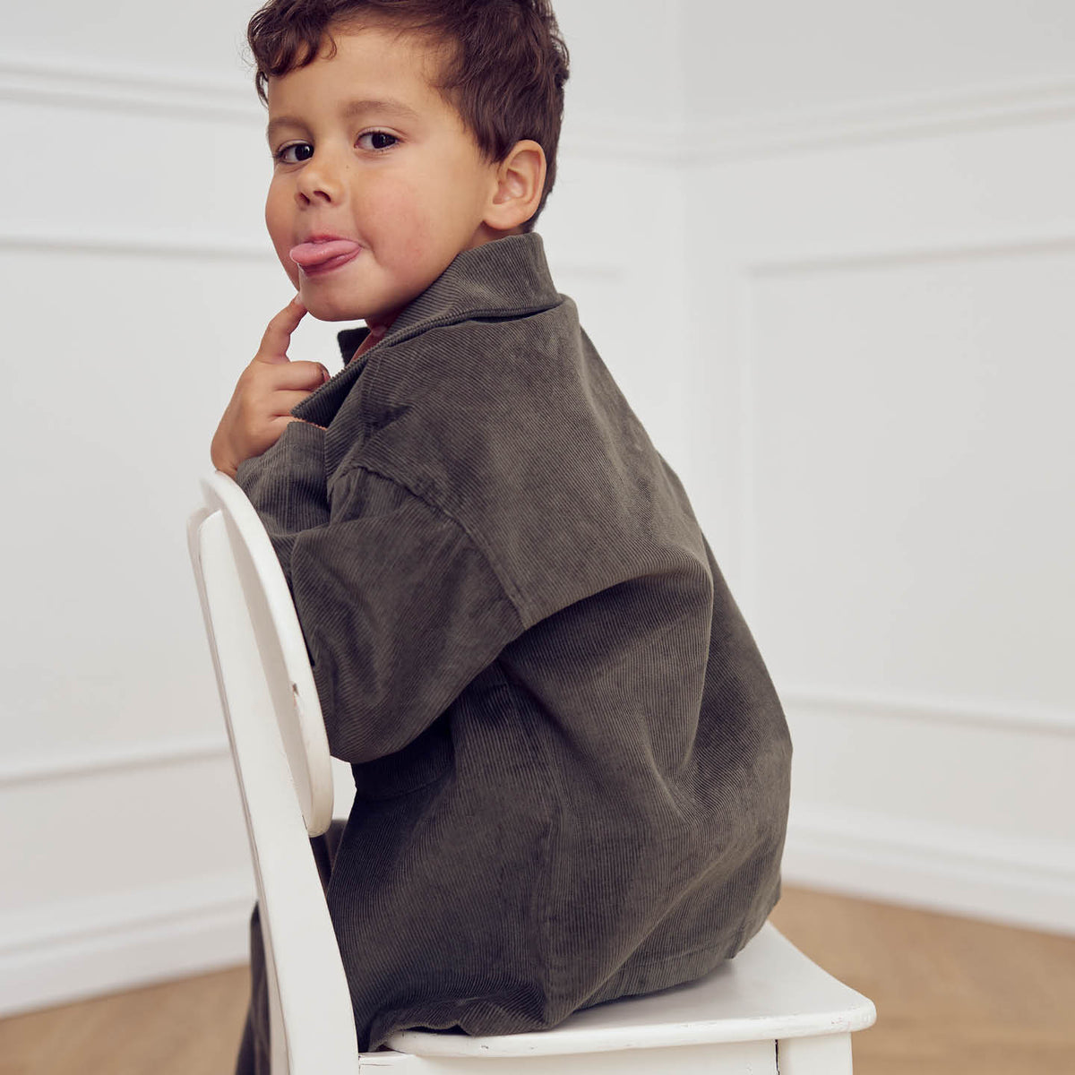 MÜSLI by Green Cotton | Corduroy Shirt | Deep Green