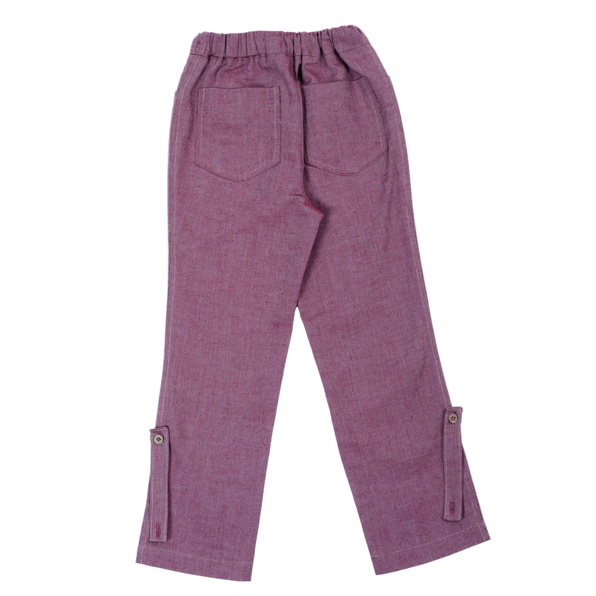Paua Kids | The Grow-Along Unisex Kids' Trousers | Red