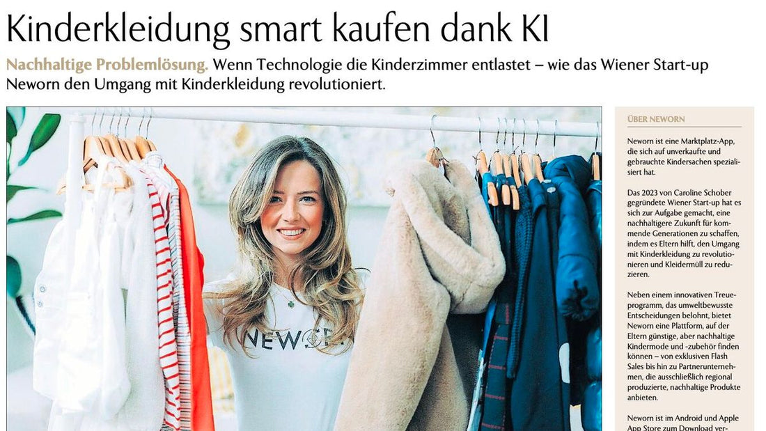 Neworn in Die Presse: Wie wir das Shopping für Kinderkleidung neu denken