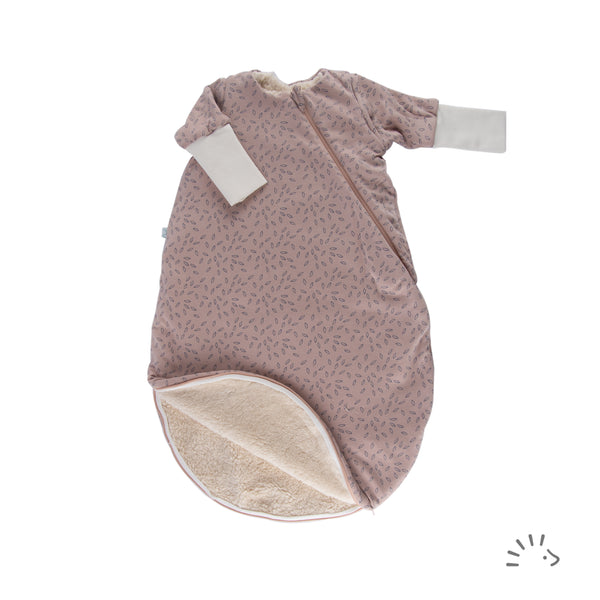 Popolini | Schlafsack VARIO | Beige Leaves