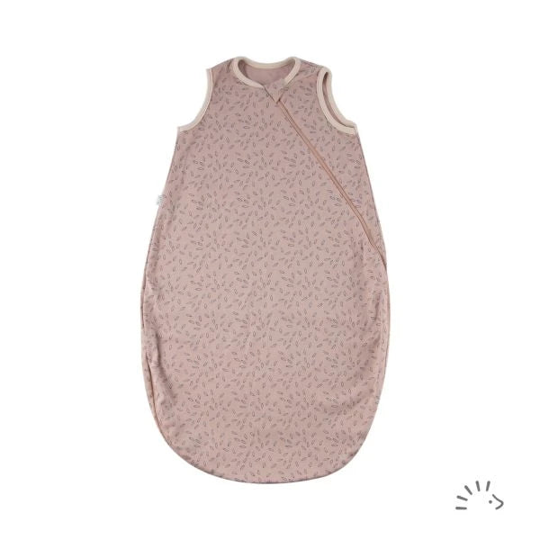 Popolini | Summer Sleeping Bag Interlock | Beige Leaves