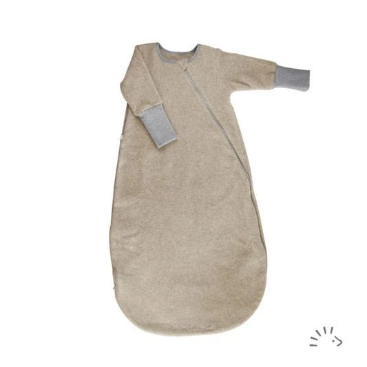 Popolini | Cotton Fleece Sleeping Bag 1.5 TOG | Sand Mélange