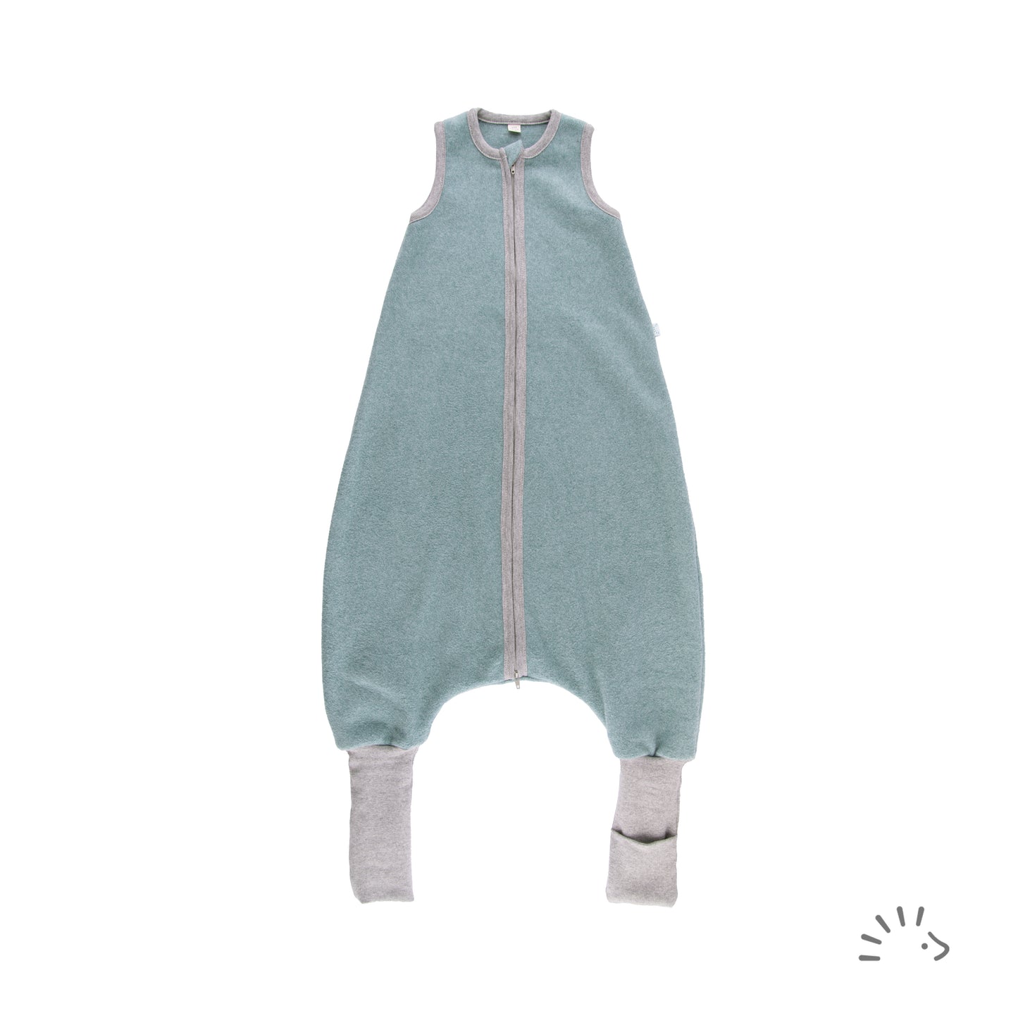 Popolini | Sleep Sack with Feet | Teal Mélange