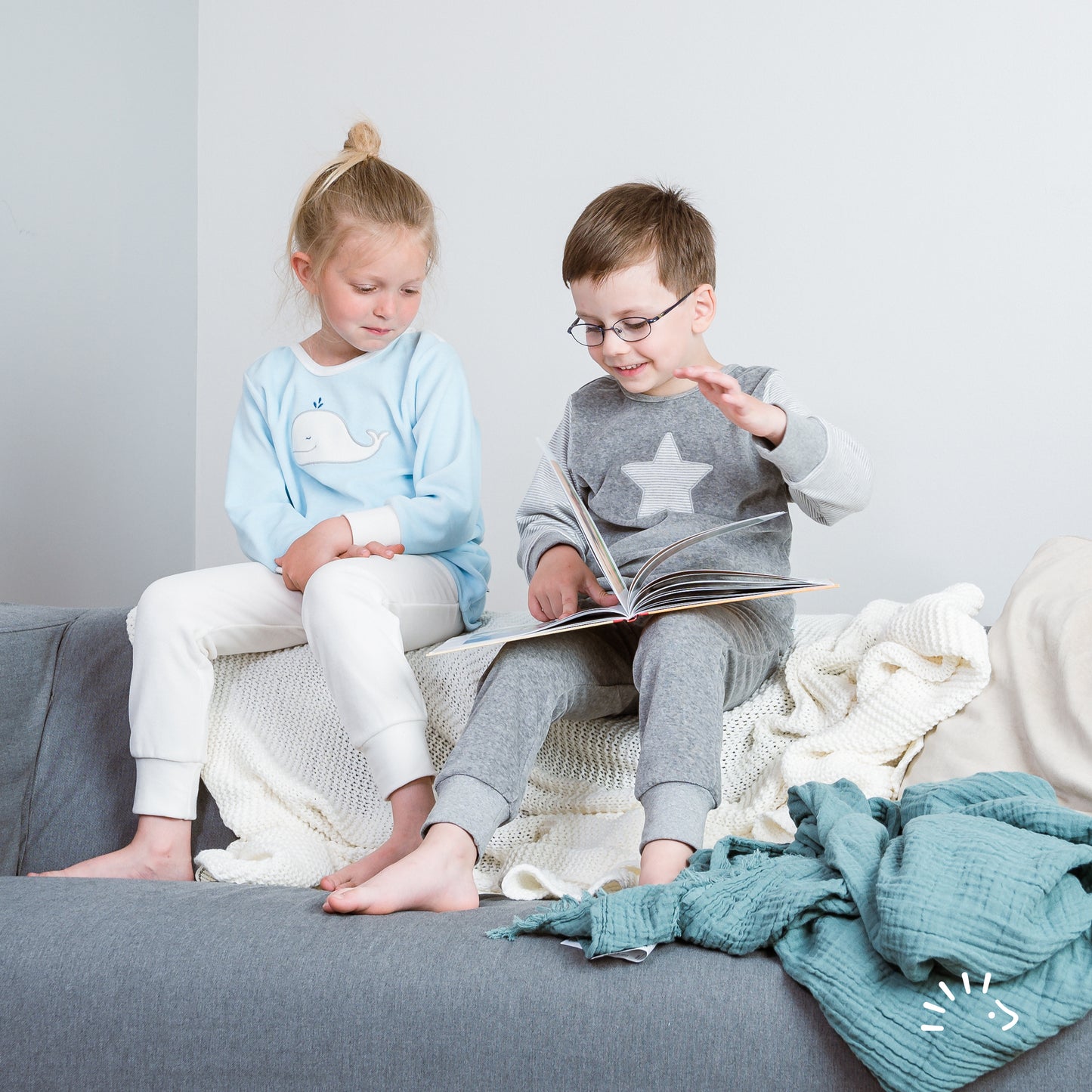 Popolini | Warm Pajamas | Gray