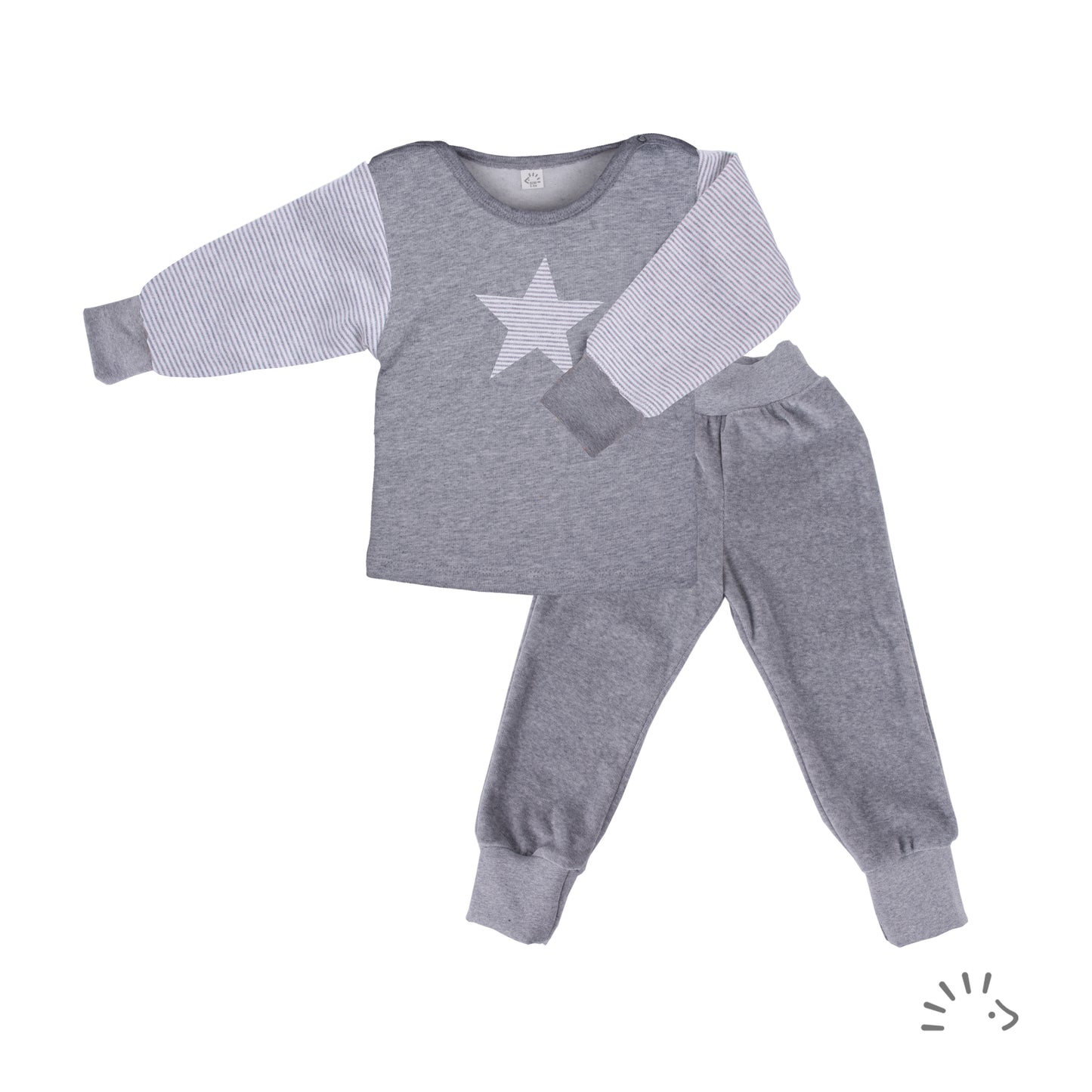 Popolini | Warm Pajamas | Gray