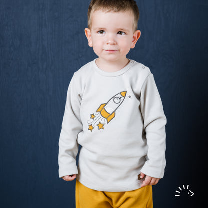 Popolini | Long-sleeved shirt | Light grey - Rocket