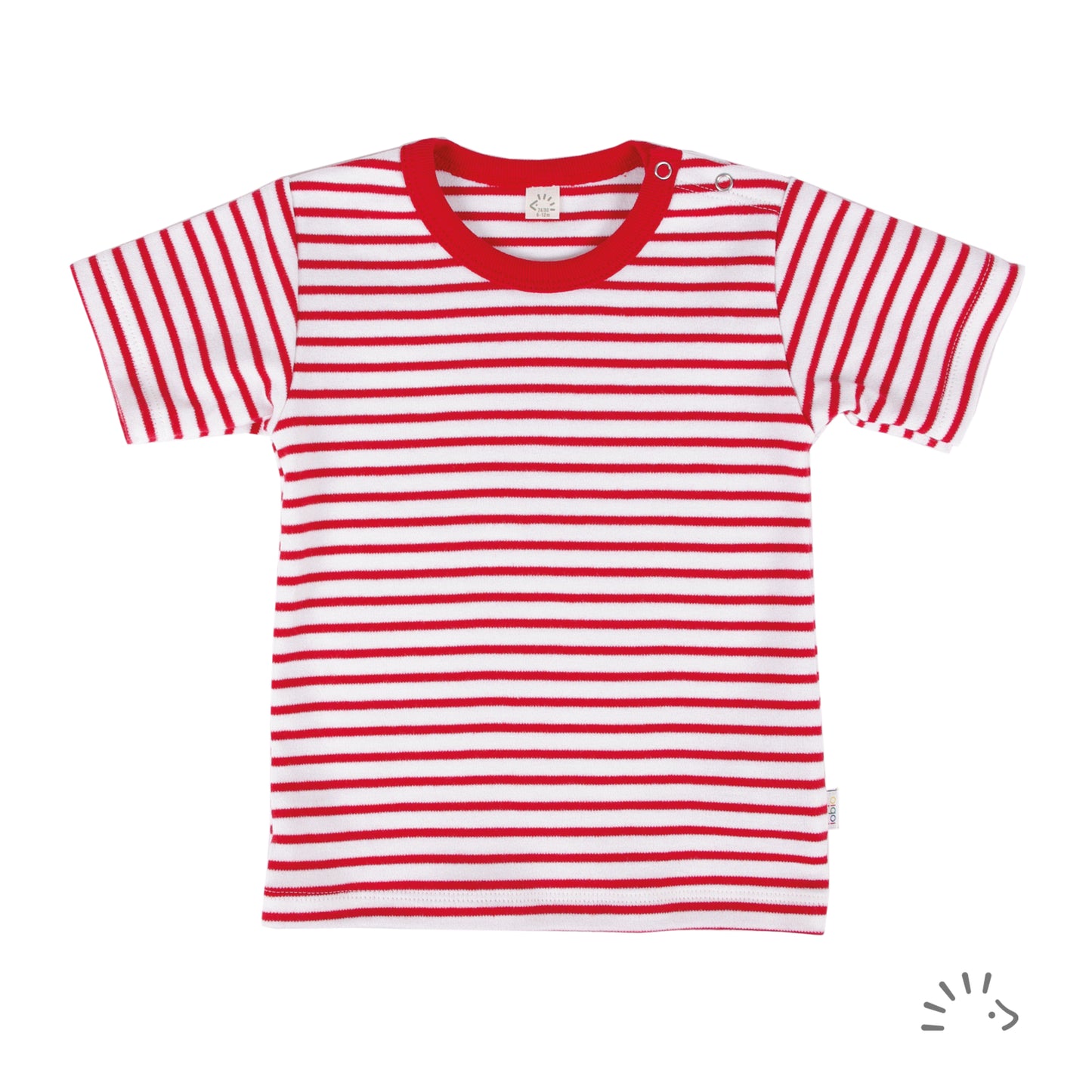 Popolini | T-Shirt | Karminrot-Ecru