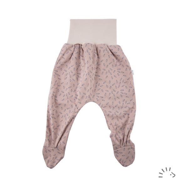 Popolini | Strampelhose | Beige Leaves