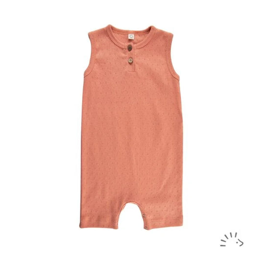 Popolini | Romper | Brick Red