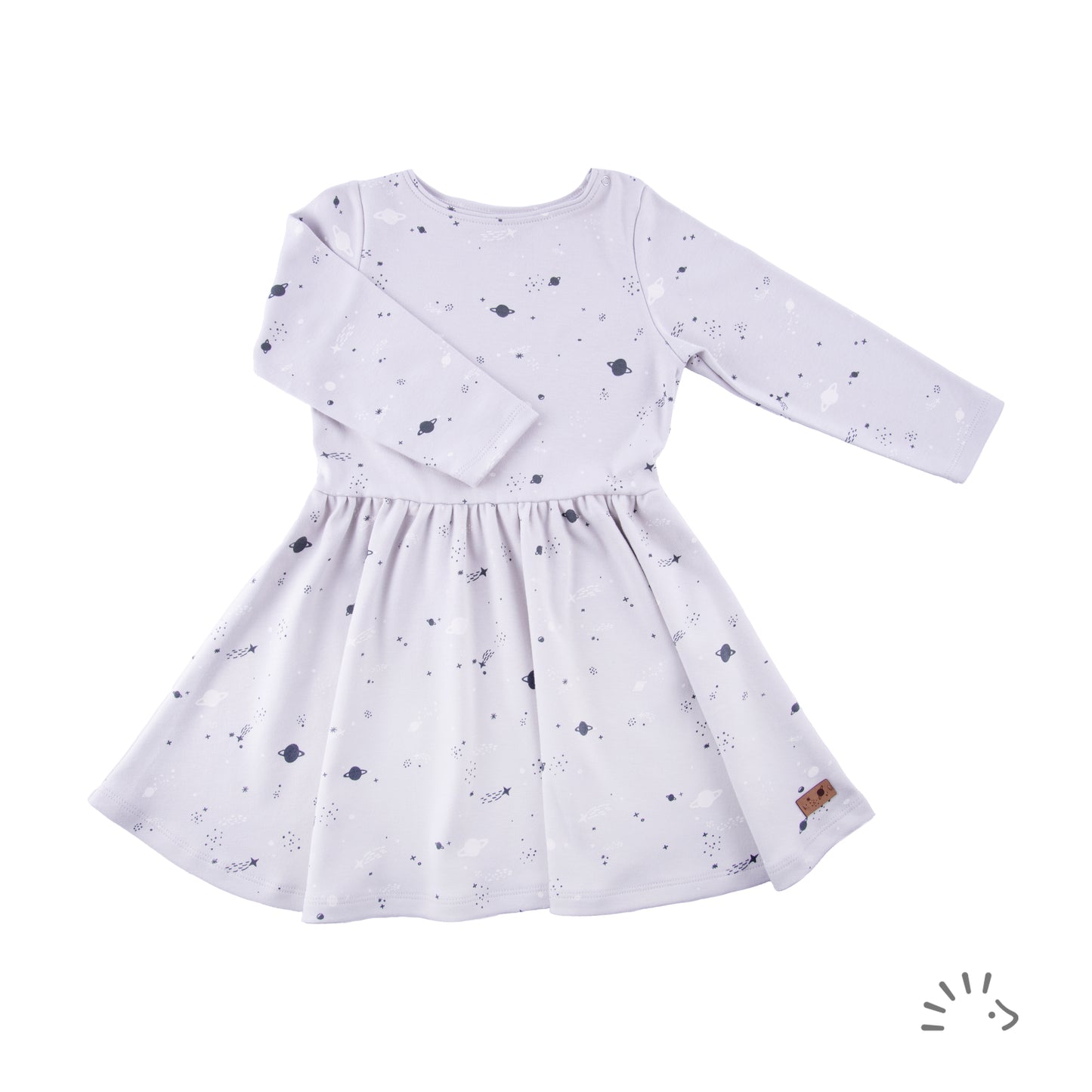 Popolini | Long-Sleeved Dress | Planets