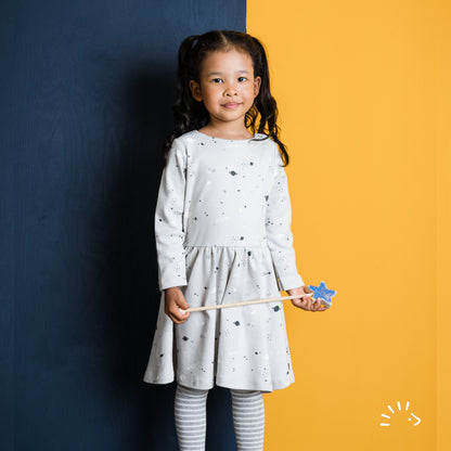 Popolini | Long-Sleeved Dress | Planets