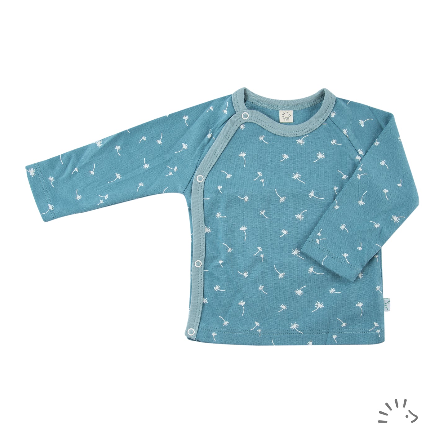 Popolini | Wrap Shirt | Vintage Blue Dandelion