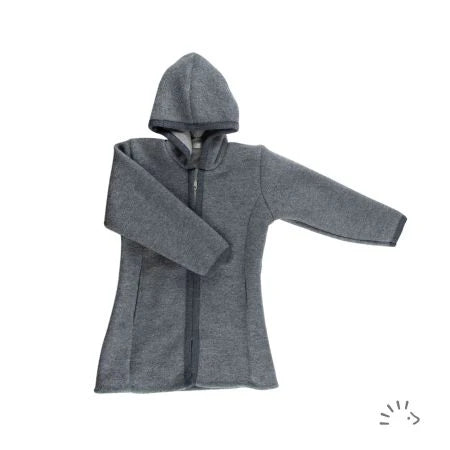 Popolini | Boiled Wool Coat | Anthracite