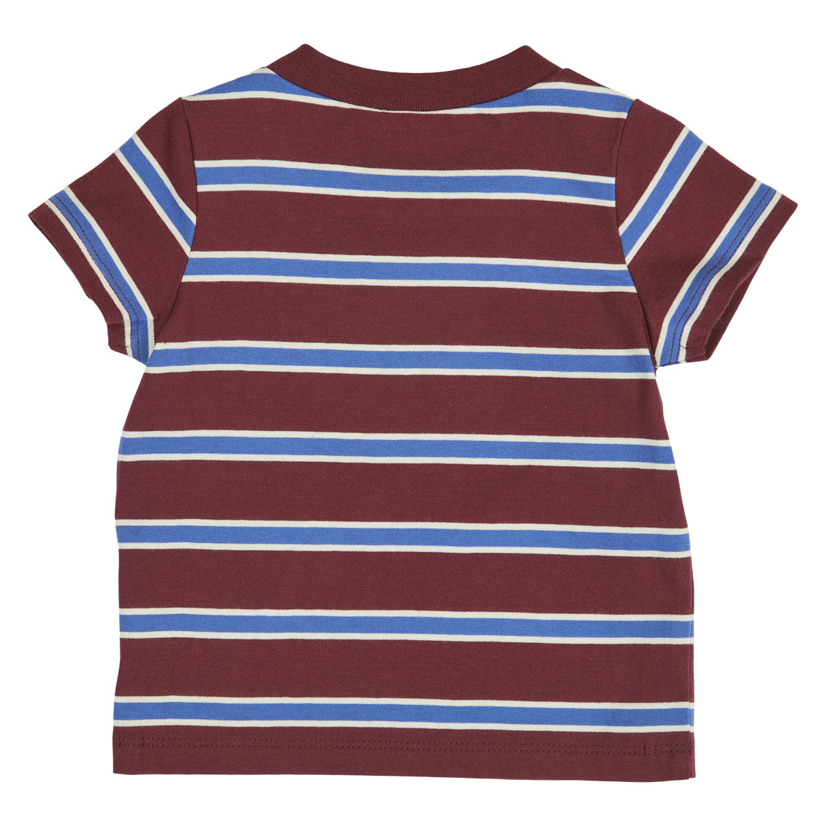 MÜSLI by Green Cotton | Clubhouse T-Shirt | Russet/Azure blue/Tofu