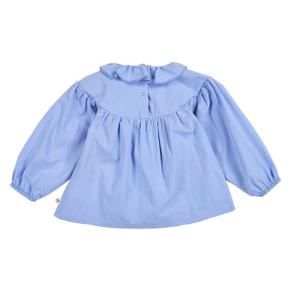 MÜSLI by Green Cotton | Poplin Bluse | Shell blue