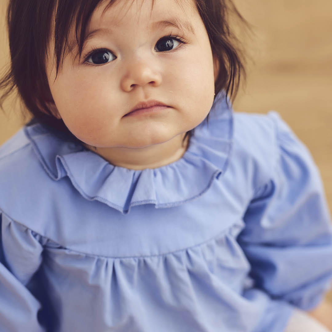 MÜSLI by Green Cotton | Poplin Bluse | Shell blue