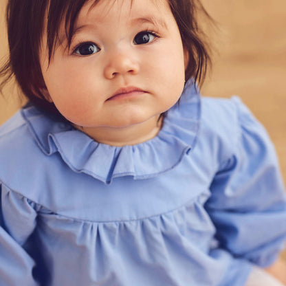 MÜSLI by Green Cotton | Poplin Bluse | Shell blue