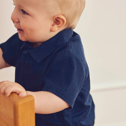 MÜSLI by Green Cotton | Twill Hemd | Navy