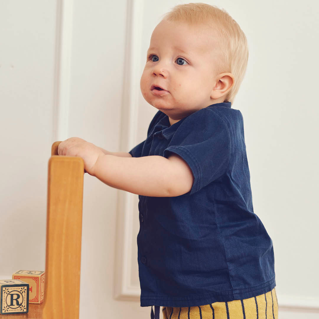 MÜSLI by Green Cotton | Twill Hemd | Navy