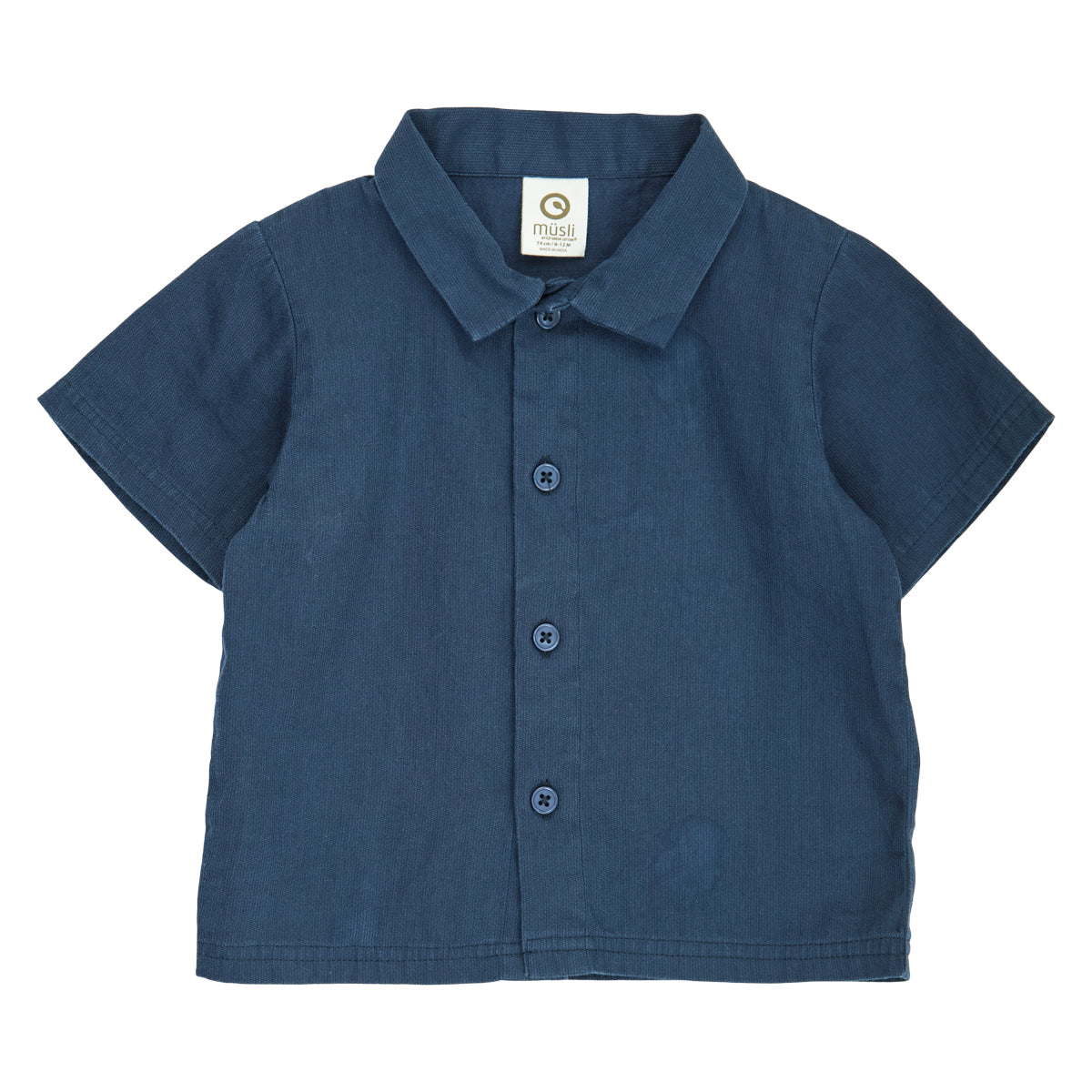 MÜSLI by Green Cotton | Twill Hemd | Navy