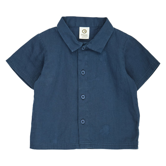 MÜSLI by Green Cotton | Twill Hemd | Navy