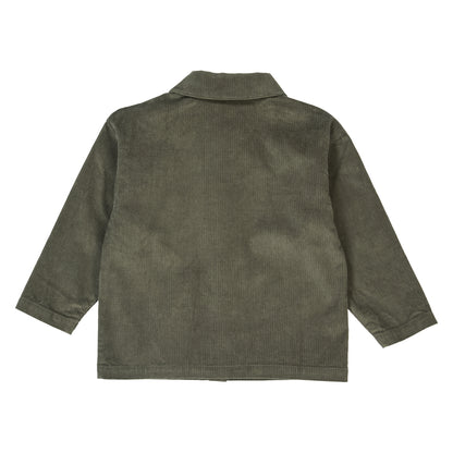 MÜSLI by Green Cotton | Corduroy Hemd | Deep green