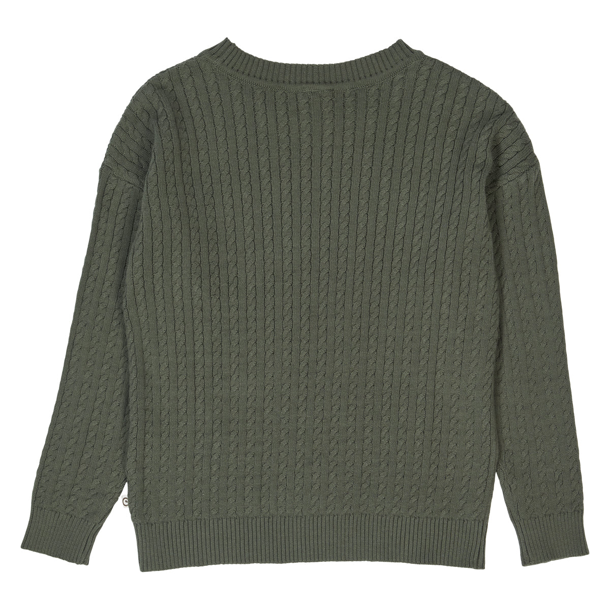 MÜSLI by Green Cotton | Cable Pullover| Deep green