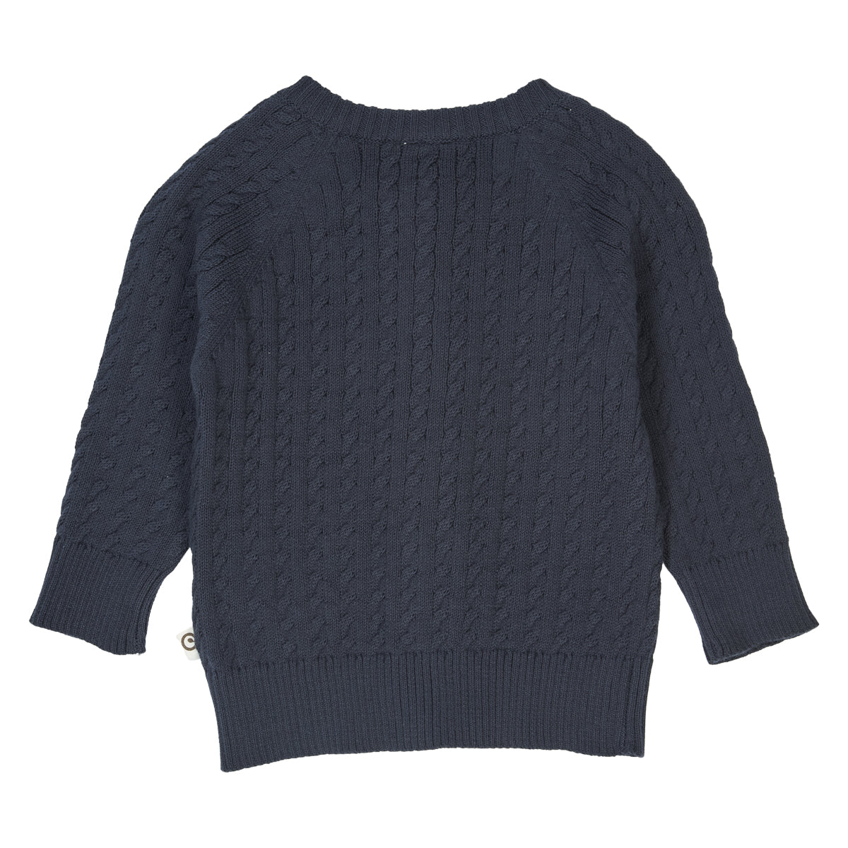 MÜSLI by Green Cotton | Cable Cardigan Baby | Night blue