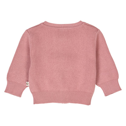 MÜSLI by Green Cotton | Autumn Cardigan Baby | Nostalgia Rose
