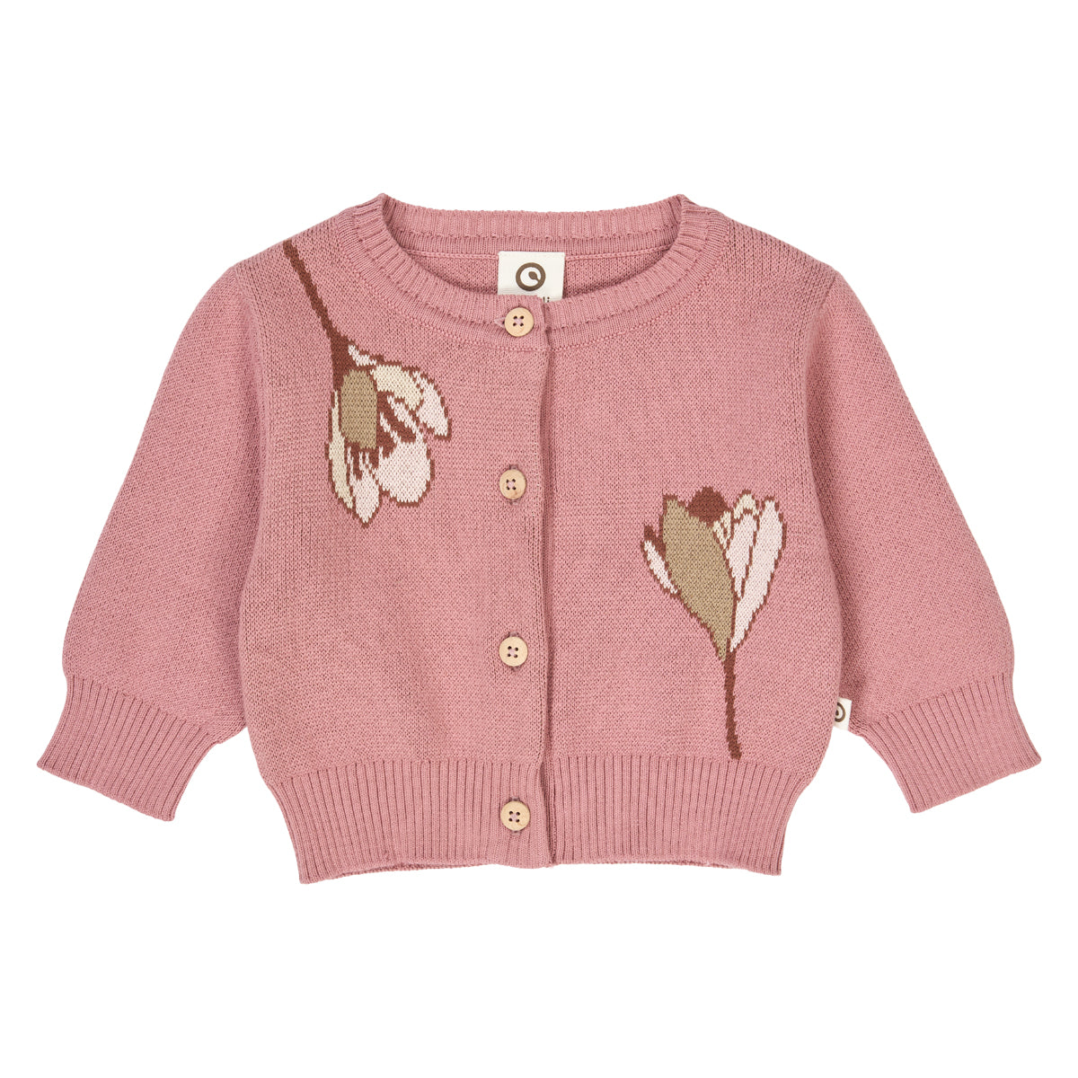 MÜSLI by Green Cotton | Autumn Cardigan Baby | Nostalgia Rose