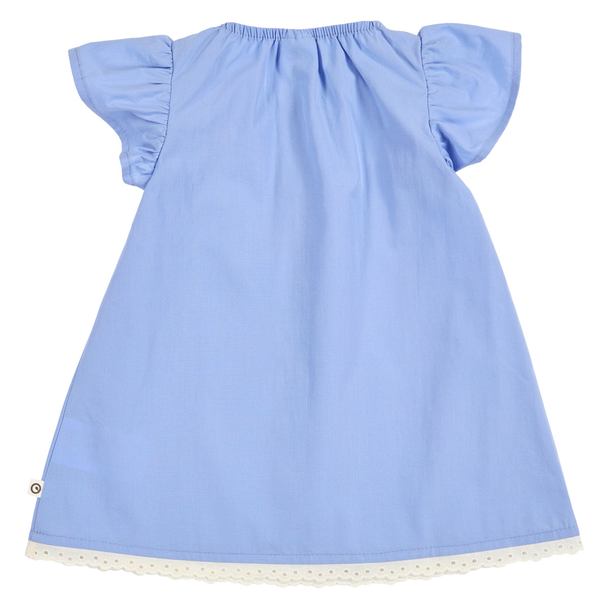 MÜSLI by Green Cotton | Poplin Kleid Baby | Shell blue
