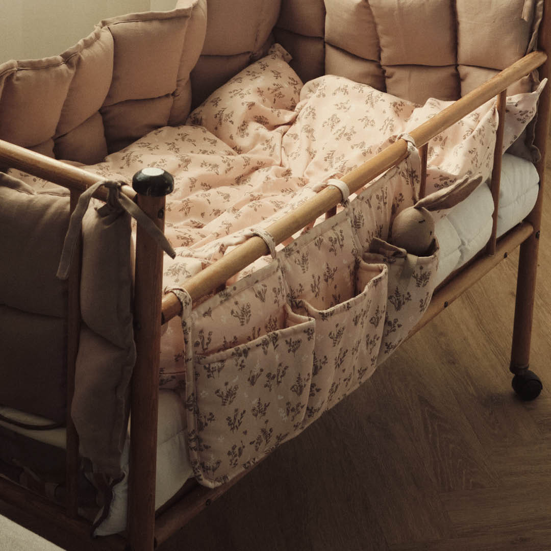 MÜSLI by Green Cotton | Flora Bettwäsche | Nightingale/balsam cream/walnut