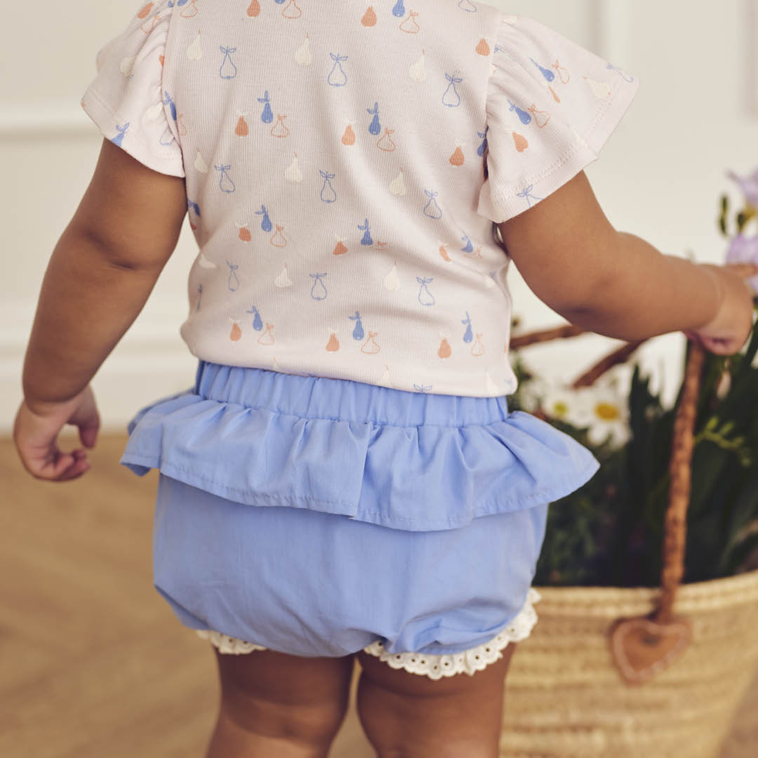 MÜSLI by Green Cotton | Picnic Body | Primrose/Shell blue/Tofu