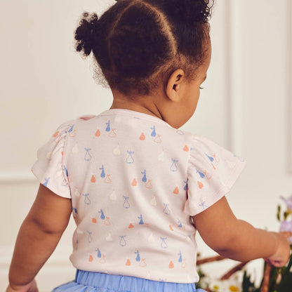 MÜSLI by Green Cotton | Picnic Body | Primrose/Shell blue/Tofu