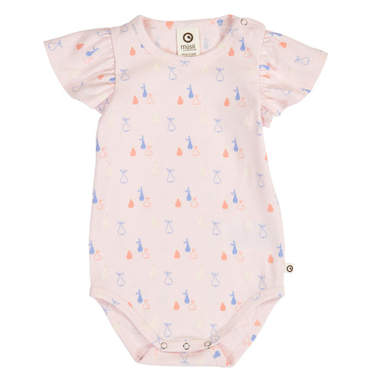 MÜSLI by Green Cotton | Picnic Body | Primrose/Shell blue/Tofu
