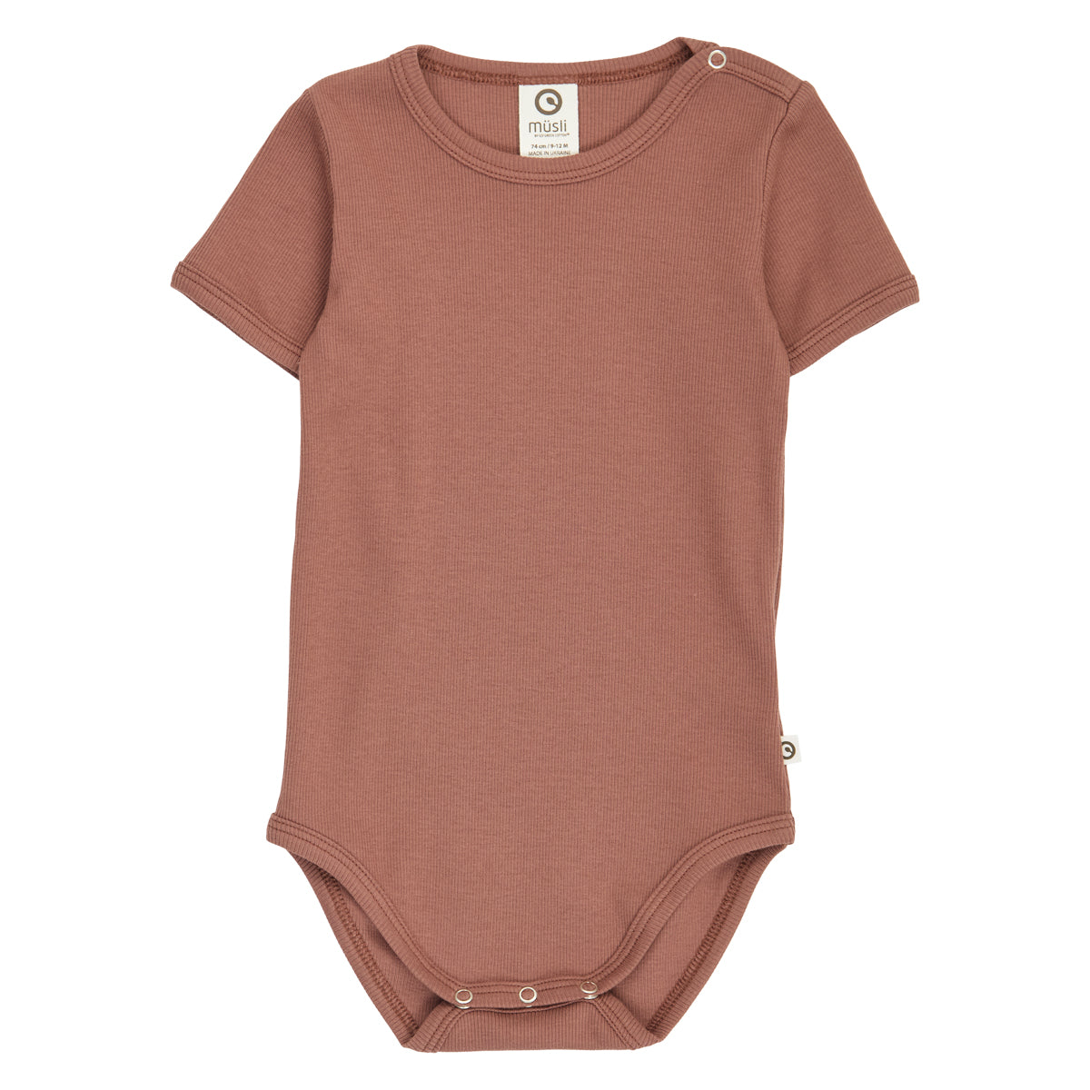 MÜSLI by Green Cotton | Cozy Me Rib Body | Pecan
