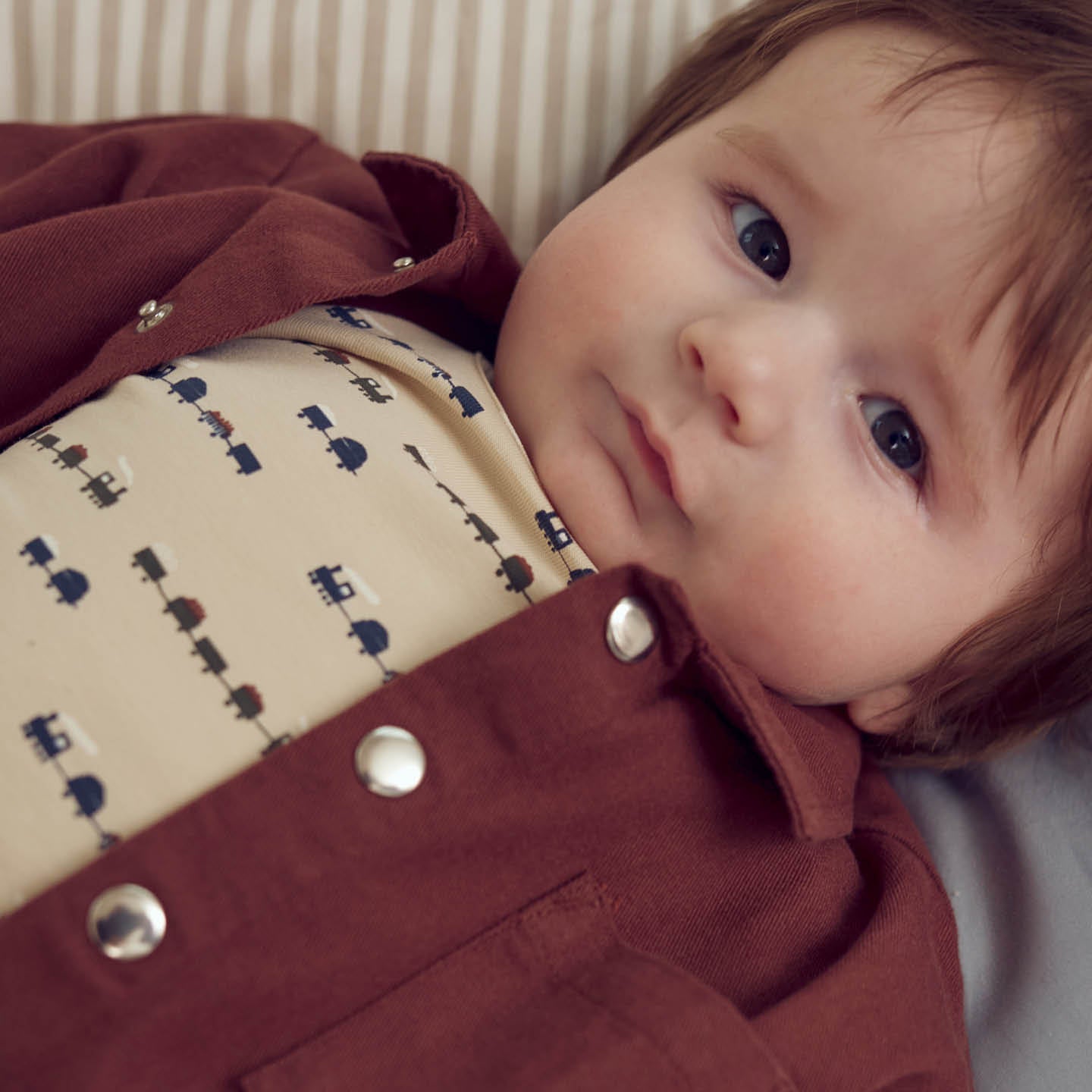 MÜSLI by Green Cotton | Train Body | Oak/Root/Deep green
