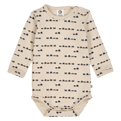 MÜSLI by Green Cotton | Train Body | Oak/Root/Deep green