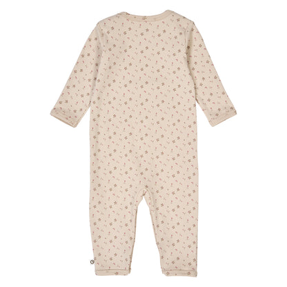MÜSLI by Green Cotton | Aster Strampler | Oak/Nostalgia rose/Beige