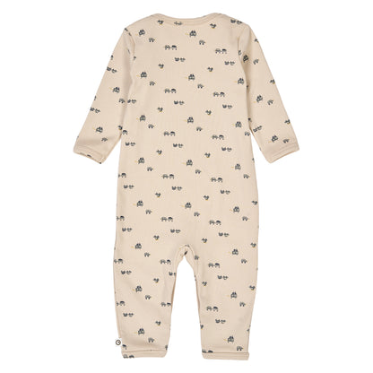 MÜSLI by Green Cotton | Auto Strampler | Oak/Moss/Stormy blue