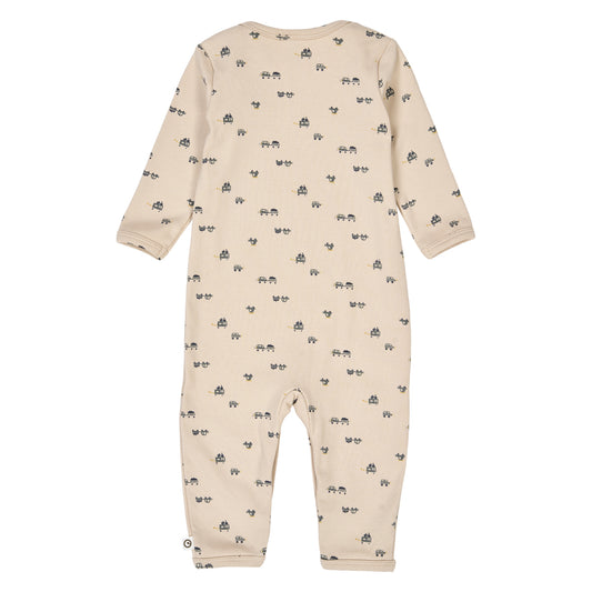 MÜSLI by Green Cotton | Auto Strampler | Oak/Moss/Stormy blue