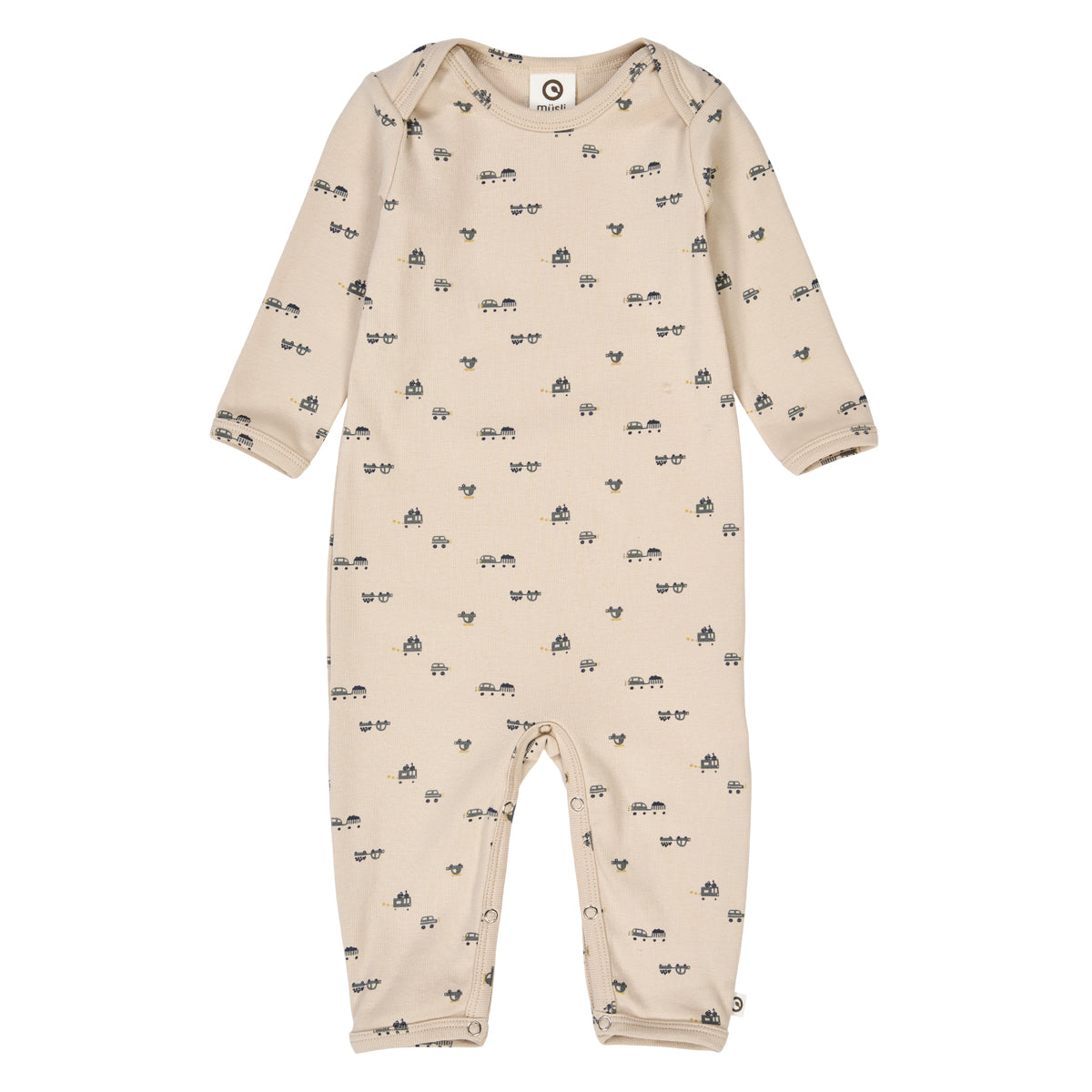 MÜSLI by Green Cotton | Auto Strampler | Oak/Moss/Stormy blue