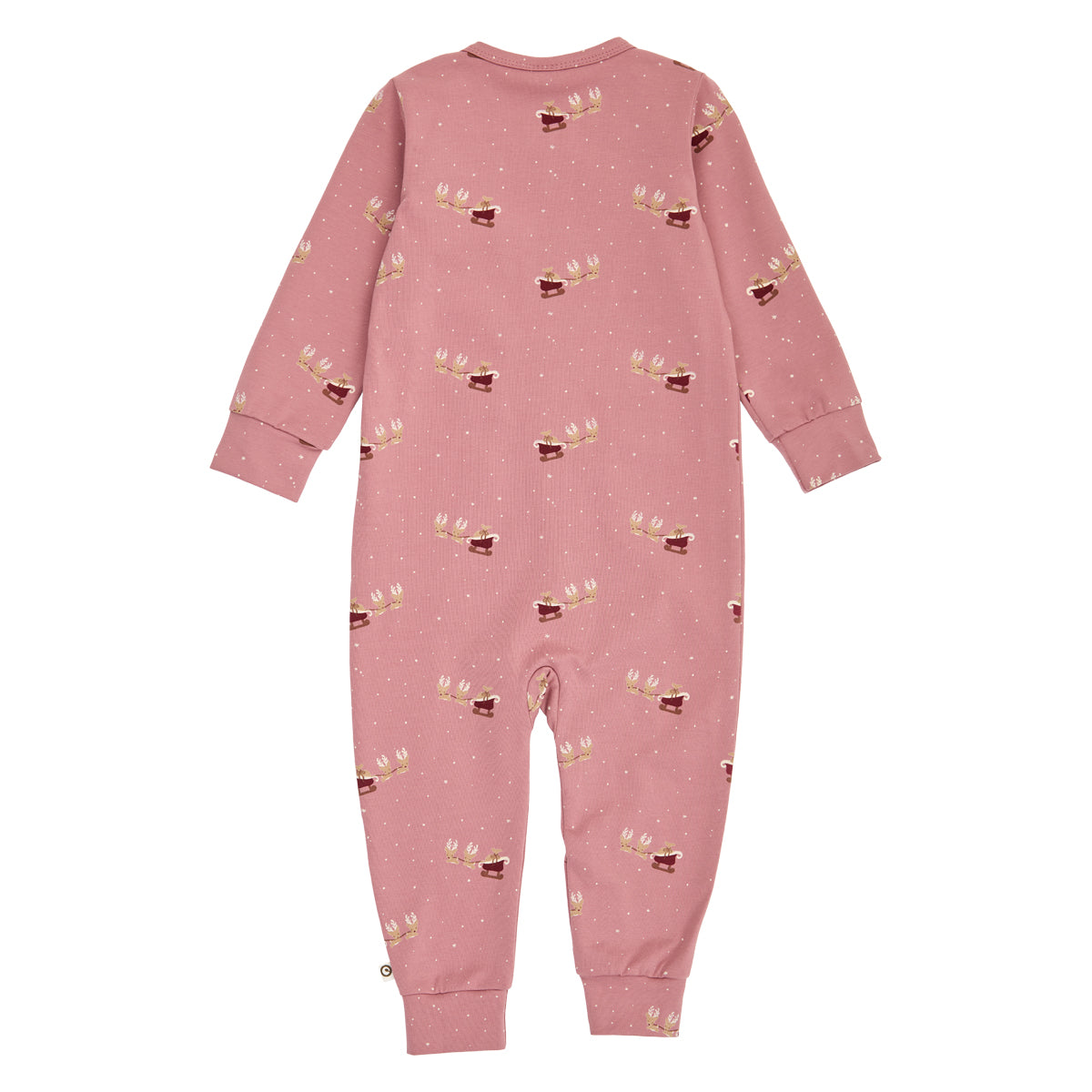 MÜSLI by Green Cotton | Zip Strampler | Nostalgia rose/Cabernet/Balsam cream
