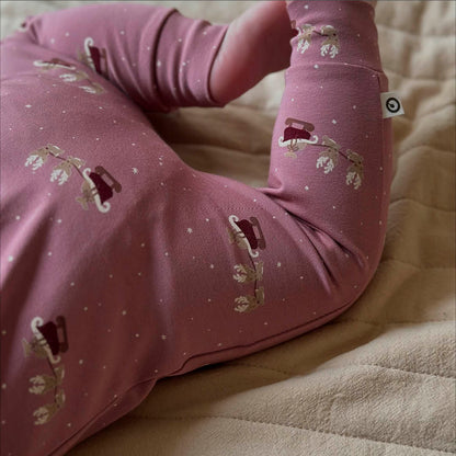 MÜSLI by Green Cotton | Zip Strampler | Nostalgia rose/Cabernet/Balsam cream