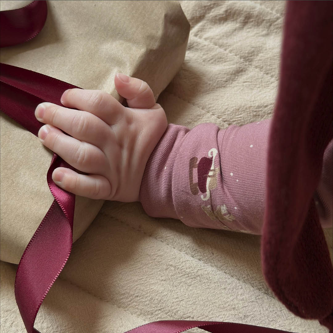 MÜSLI by Green Cotton | Zip Strampler | Nostalgia rose/Cabernet/Balsam cream