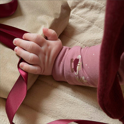 MÜSLI by Green Cotton | Zip Strampler | Nostalgia rose/Cabernet/Balsam cream