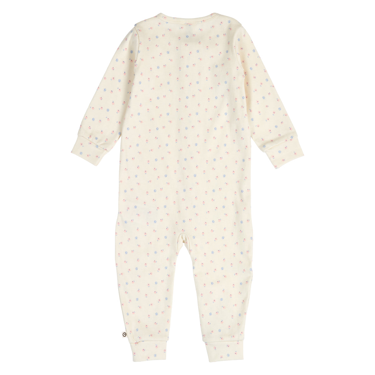 MÜSLI by Green Cotton | Spring Zip Strampler | Tofu/Nectar/shell blue