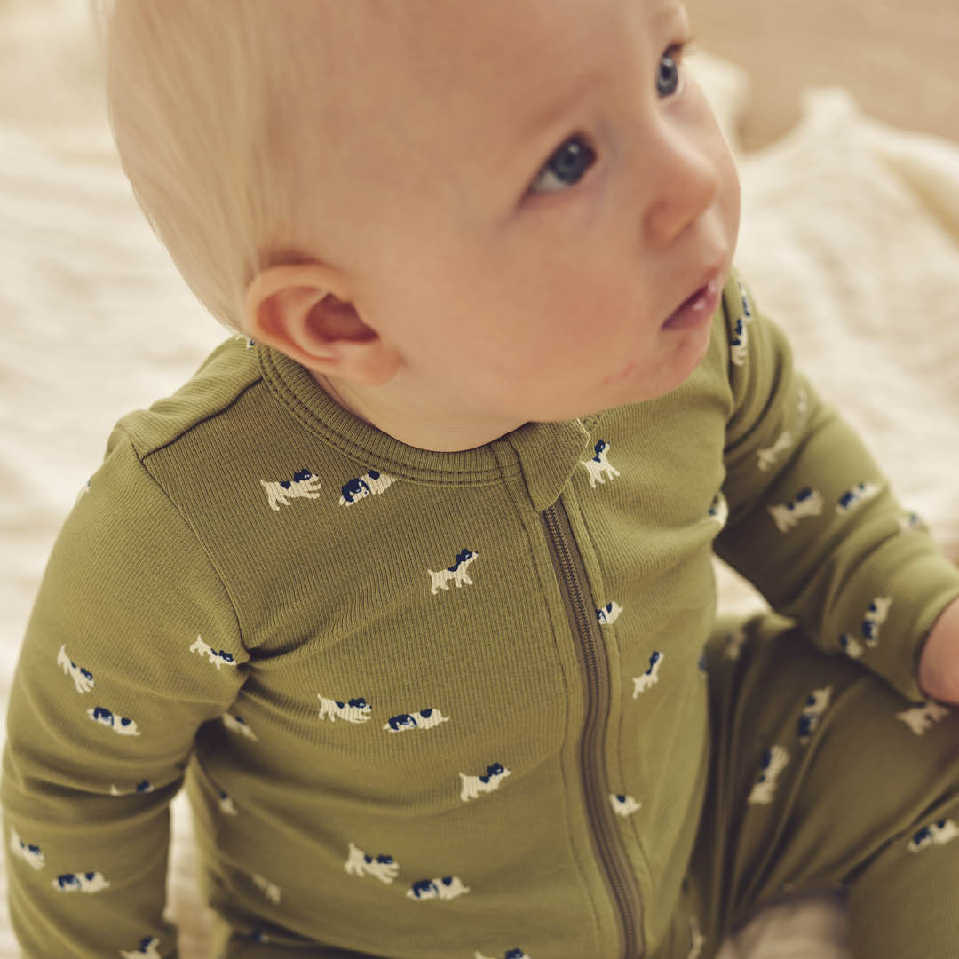 MÜSLI by Green Cotton | Bff Zip Strampler | Spring/Navy/Tofu