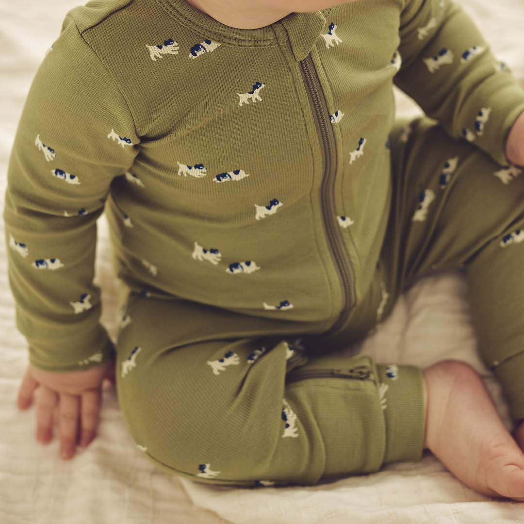MÜSLI by Green Cotton | Bff Zip Strampler | Spring/Navy/Tofu